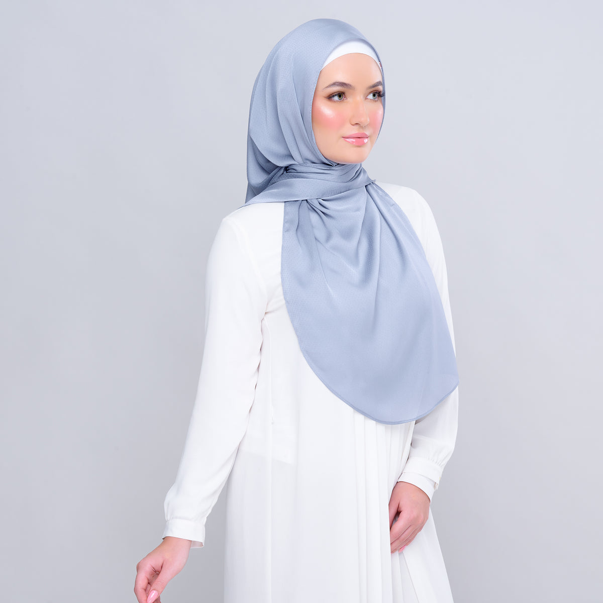 Instant Tag n' Go Butterfly | Textured Satin in Titanium Blue
