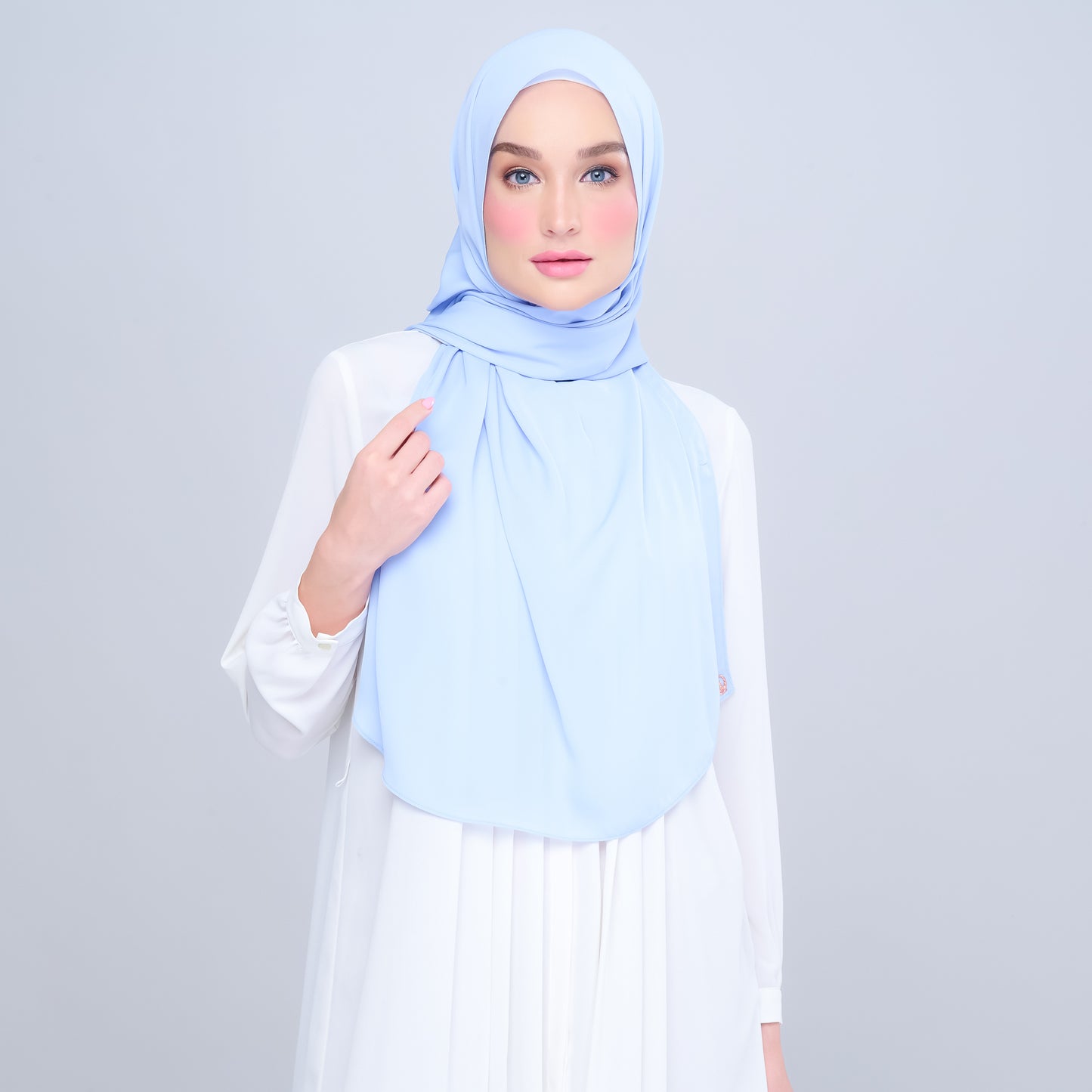 Instant Tag n' Go Shawl l Chiffon Silk 2.0 in Maya Blue