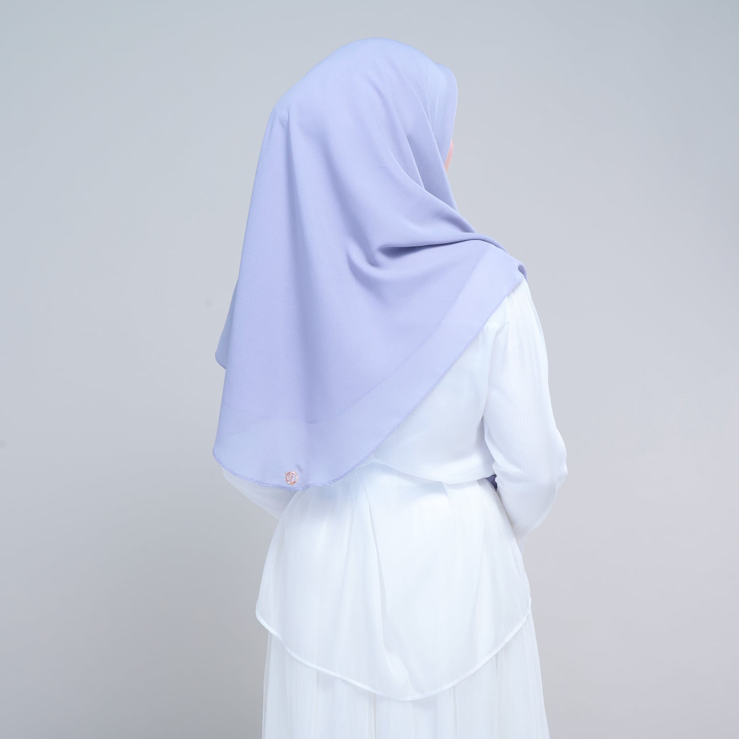 Instant Square Tag & Go l Cotton Voile in Periwinkle