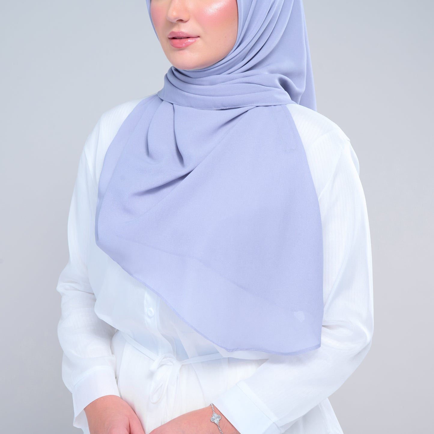 Instant Square Tag & Go l Cotton Voile in Periwinkle