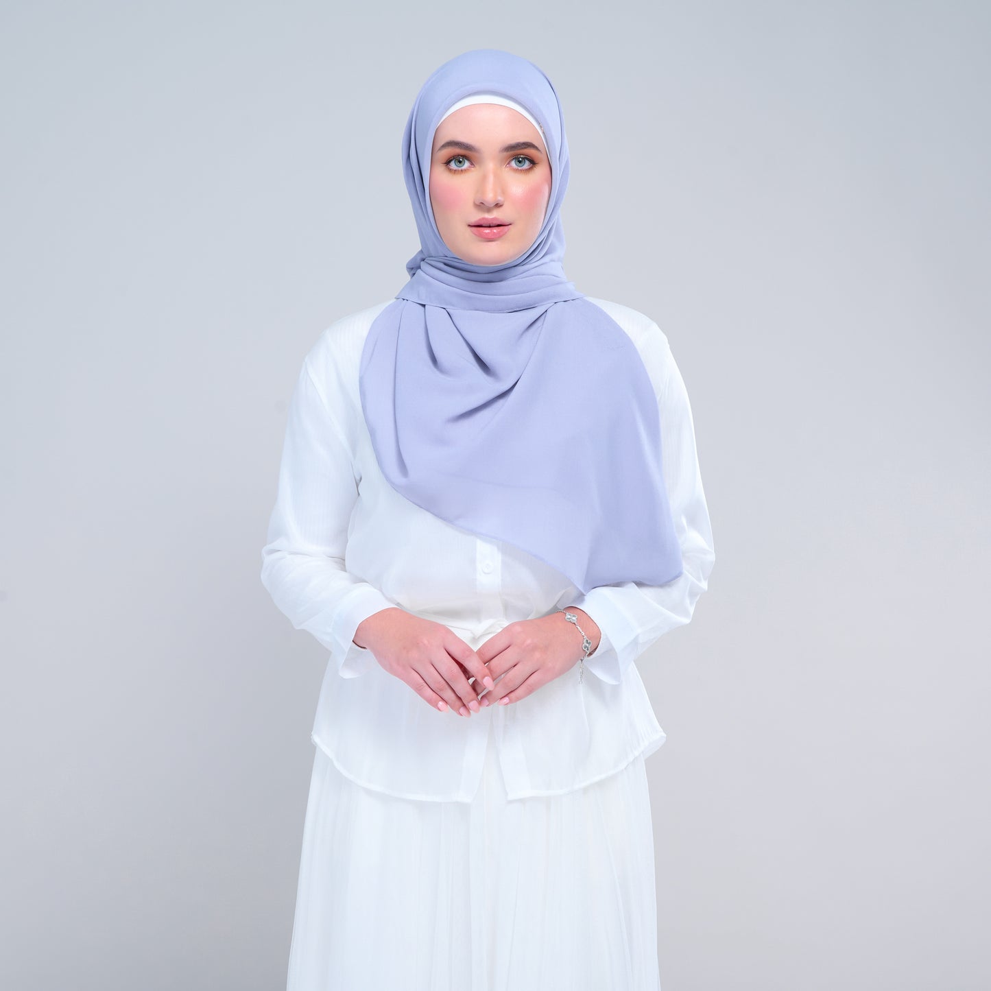 Instant Square Tag & Go l Cotton Voile in Periwinkle