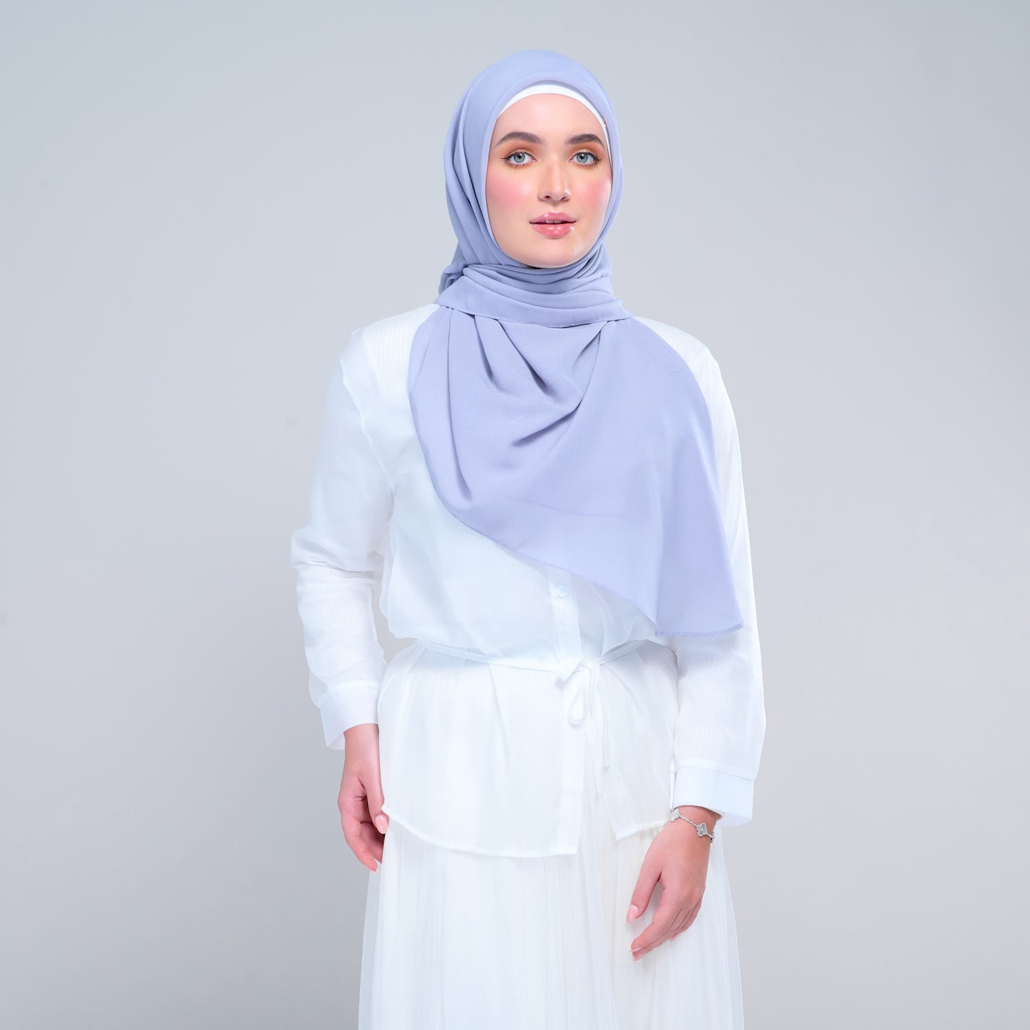 Instant Square Tag & Go l Cotton Voile in Periwinkle