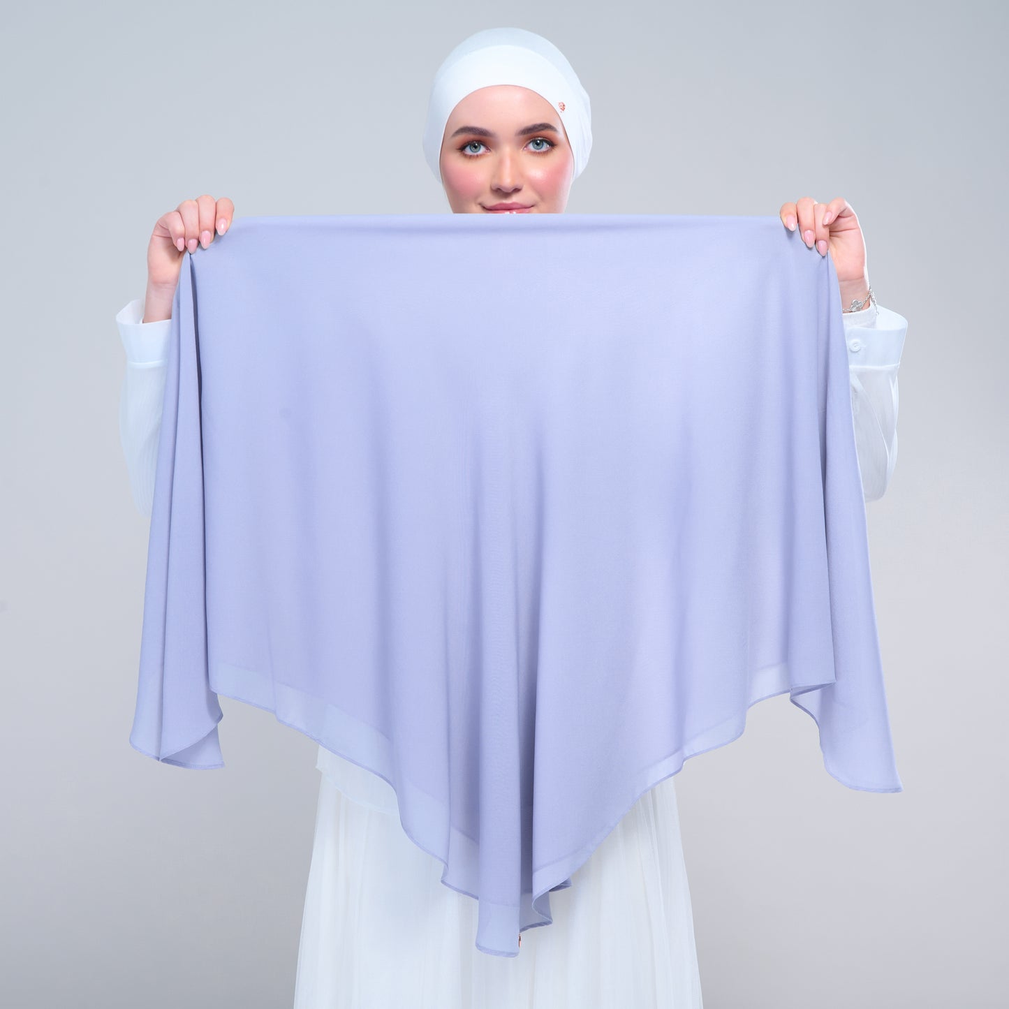 Instant Square Tag & Go l Cotton Voile in Periwinkle