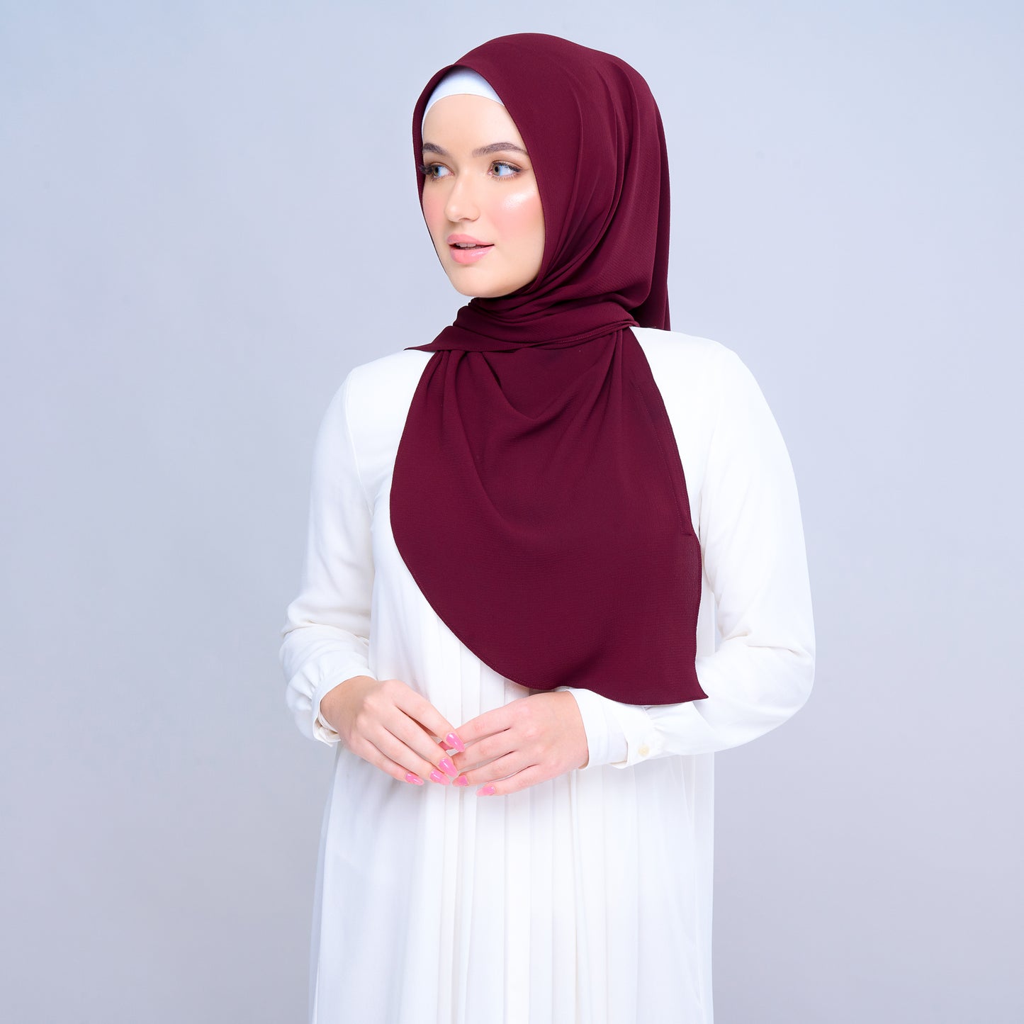 'New' Instant Tag & Go | Textured Chiffon in Crimson