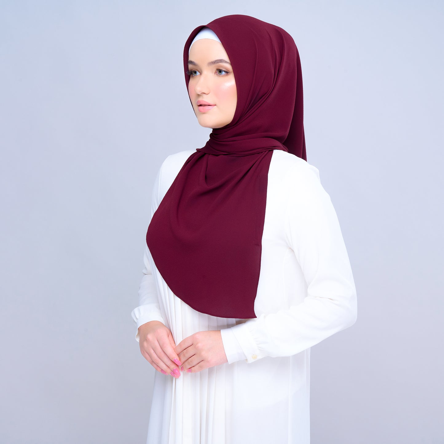 'New' Instant Tag & Go | Textured Chiffon in Crimson