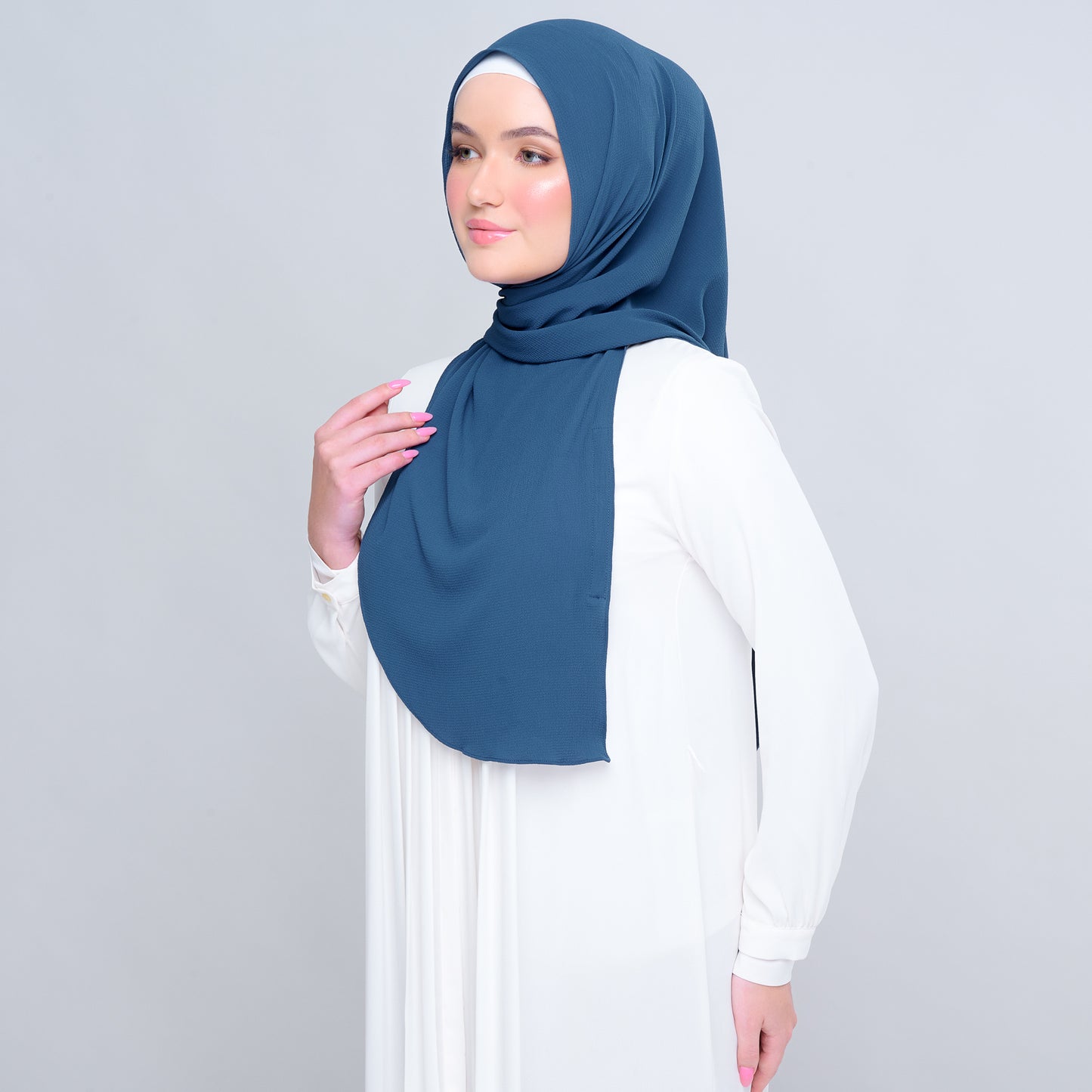 'New' Instant Tag & Go | Textured Chiffon in Deep Teal