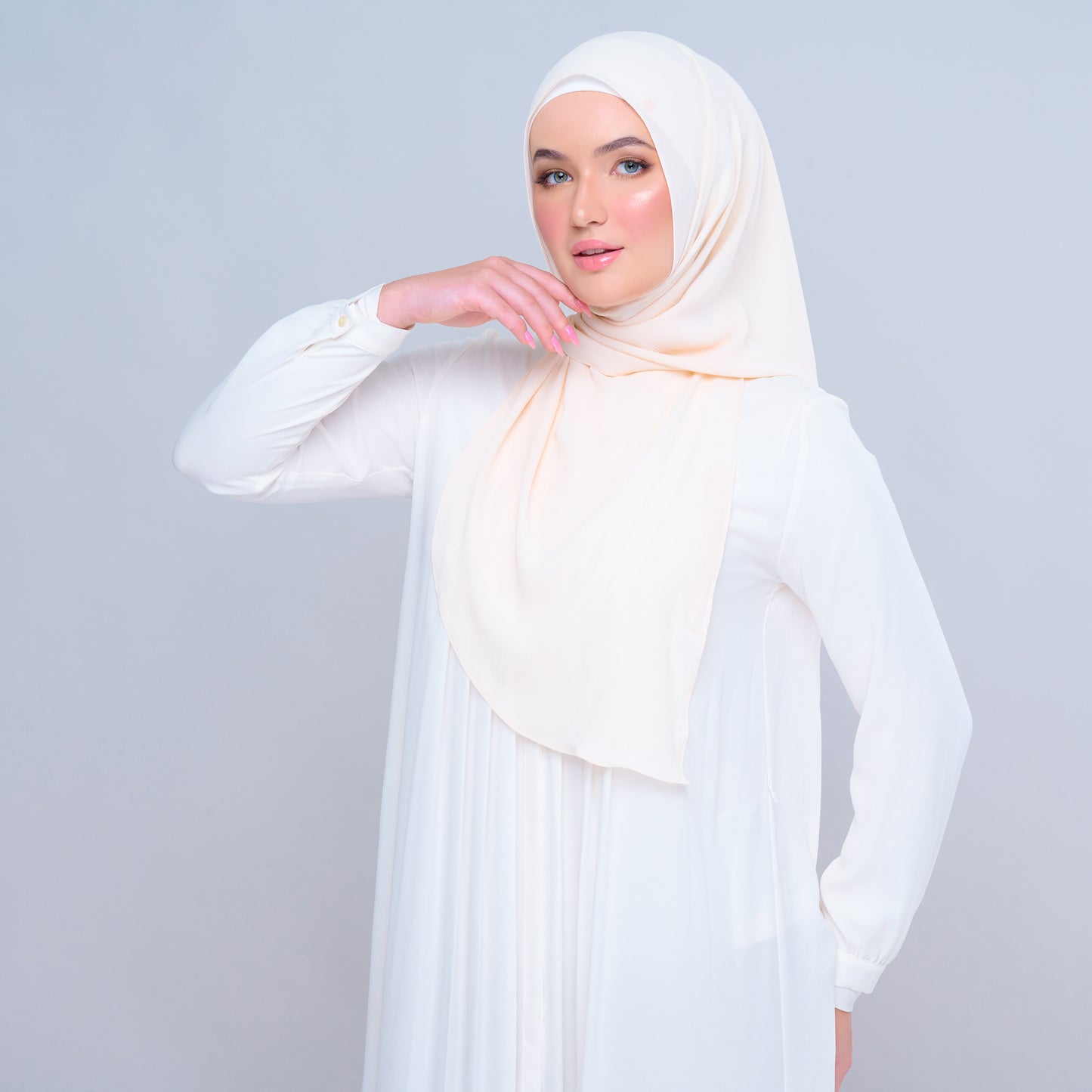'New' Instant Tag & Go | Textured Chiffon in Beige