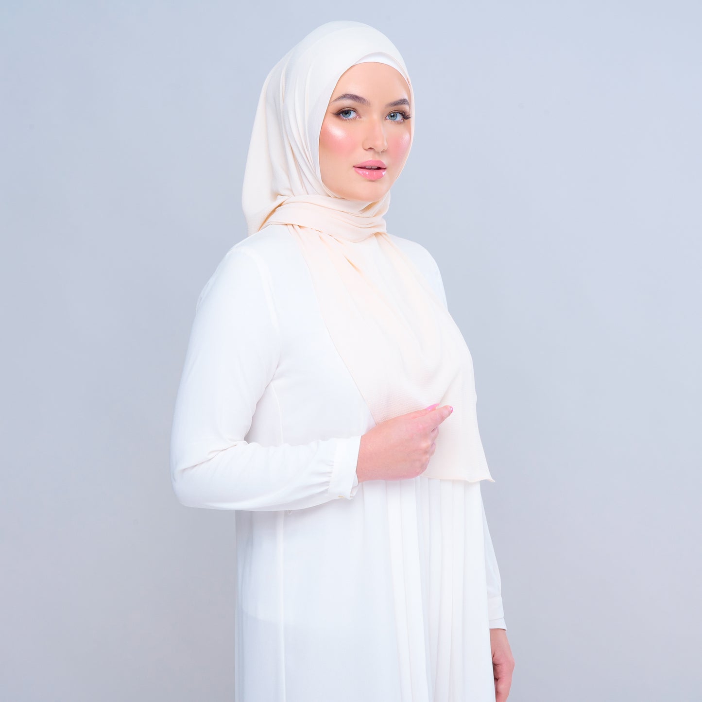 'New' Instant Tag & Go | Textured Chiffon in Beige