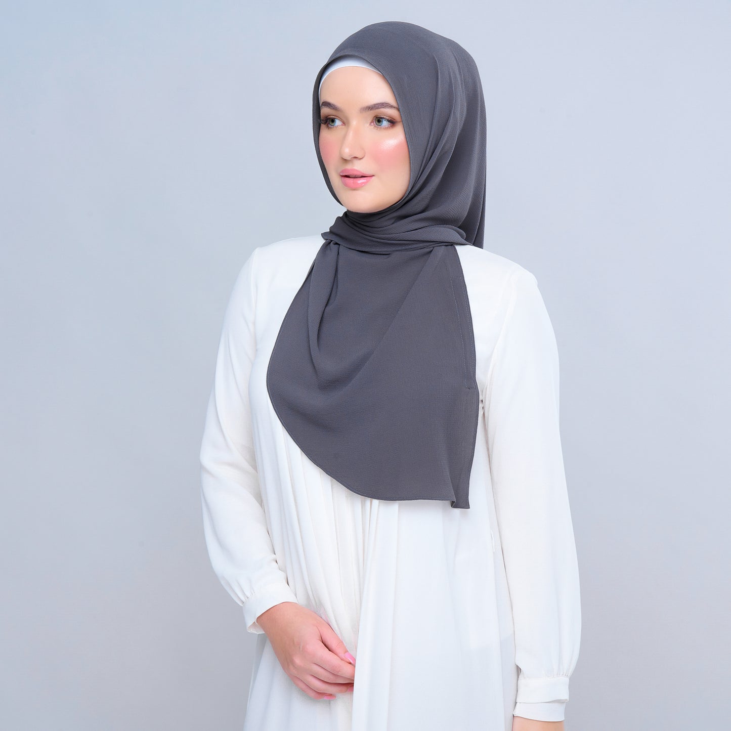 'New' Instant Tag & Go | Textured Chiffon in Dark Grey