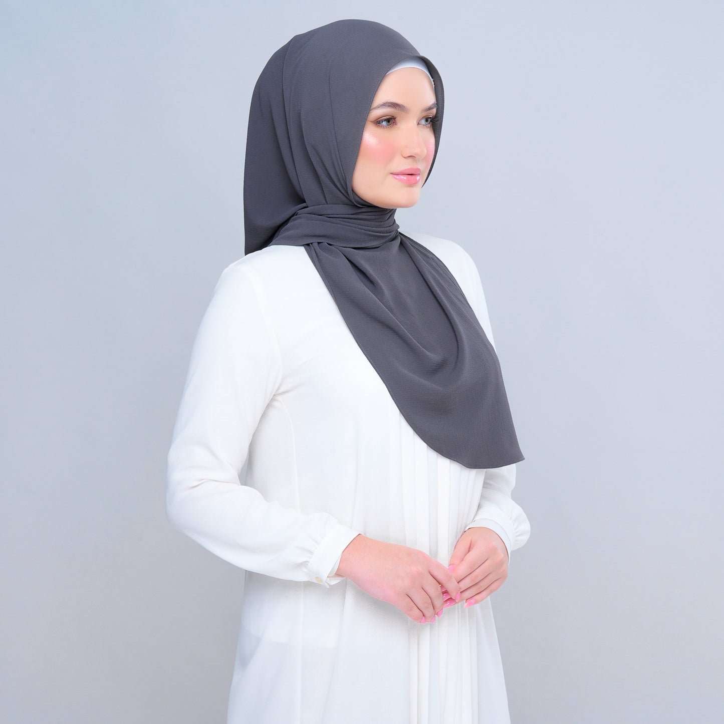 'New' Instant Tag & Go | Textured Chiffon in Dark Grey