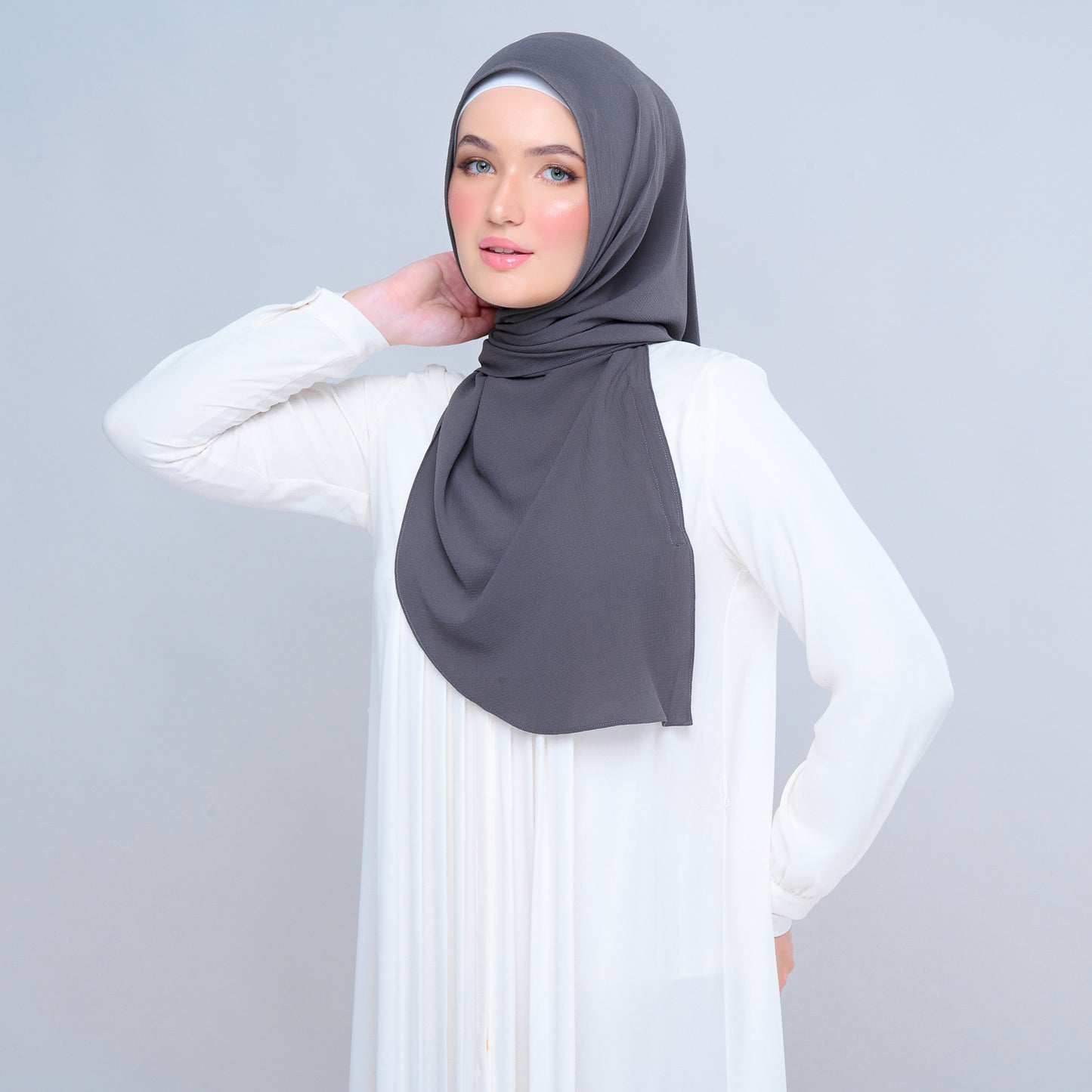 'New' Instant Tag & Go | Textured Chiffon in Dark Grey