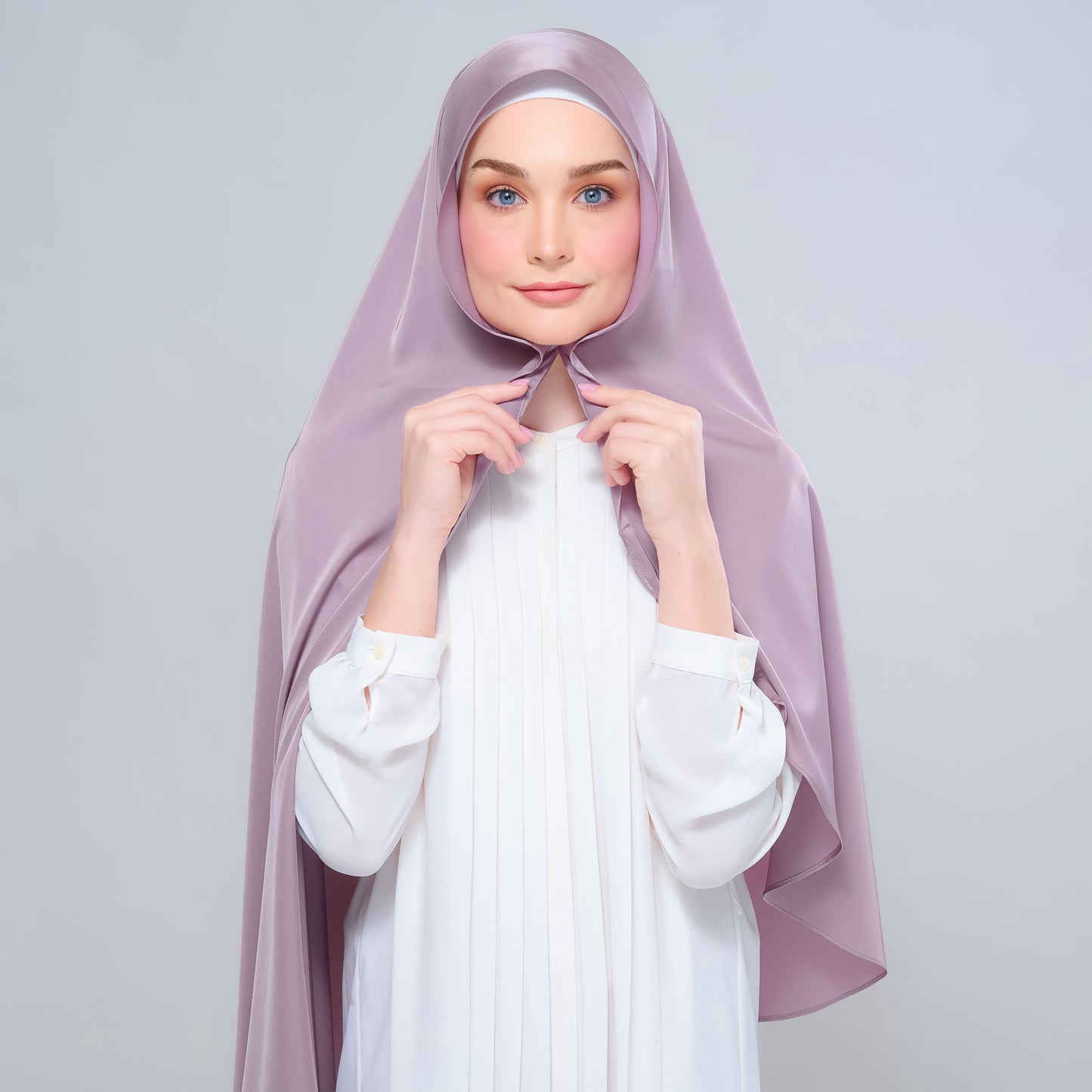 Instant Tag n' Go Shawl | Satin Silk in Thistle 2.0