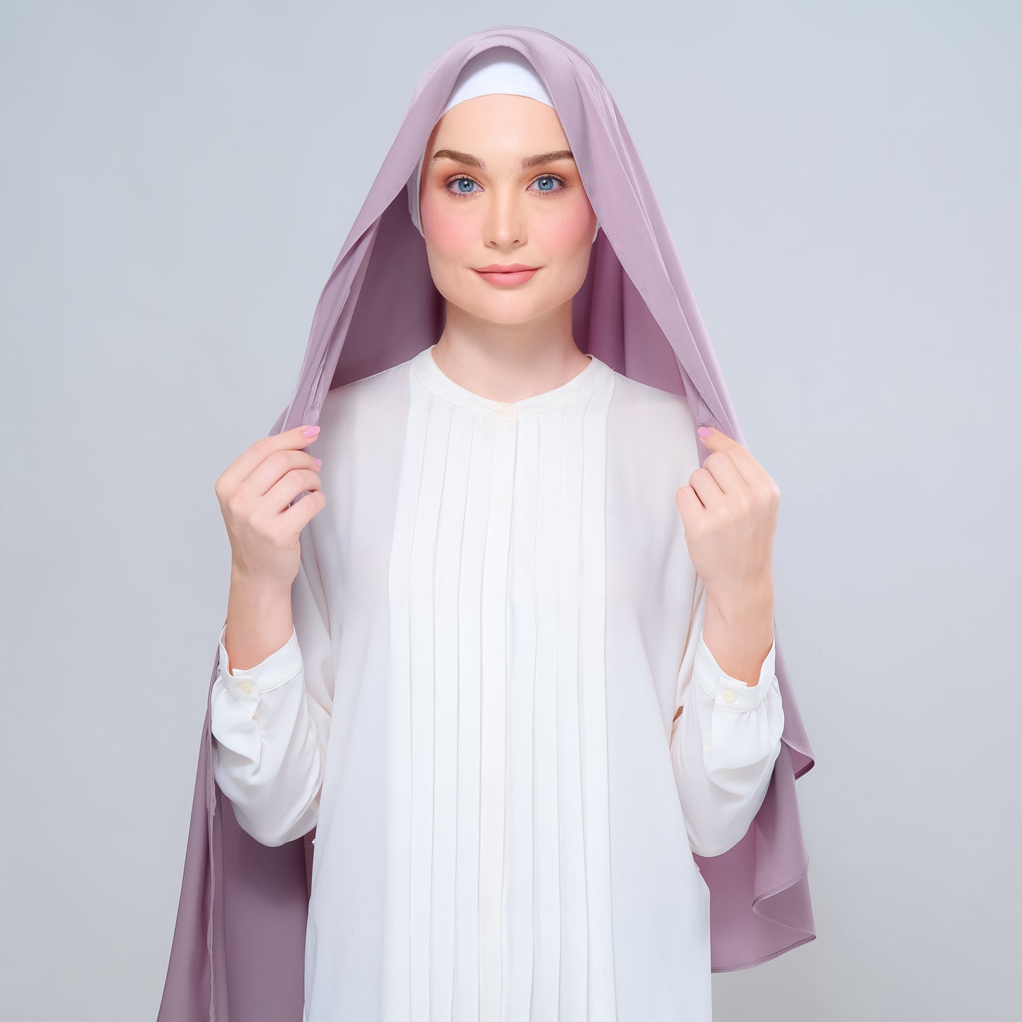 Instant Tag n' Go Shawl | Satin Silk in Thistle 2.0