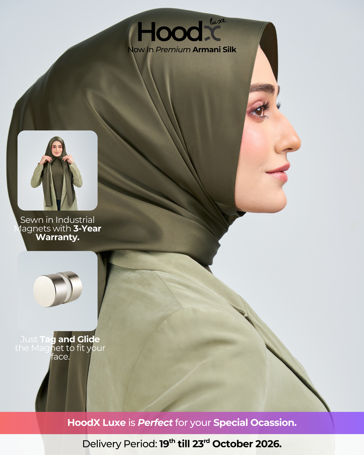 HoodX Luxe in Terra Olive