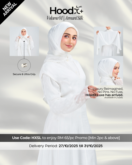 HoodX⁺Plus Luxe in Timeless White