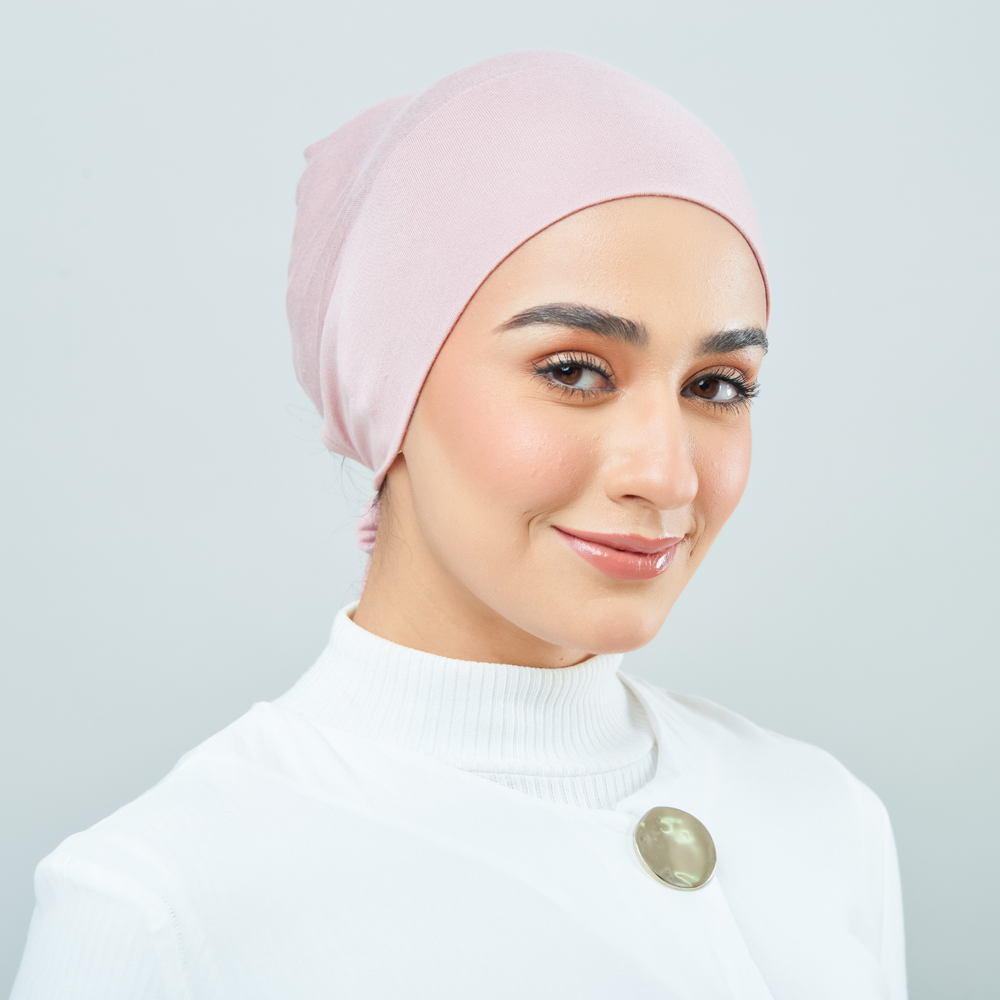 Viscose Snowcap in Dusty Pink