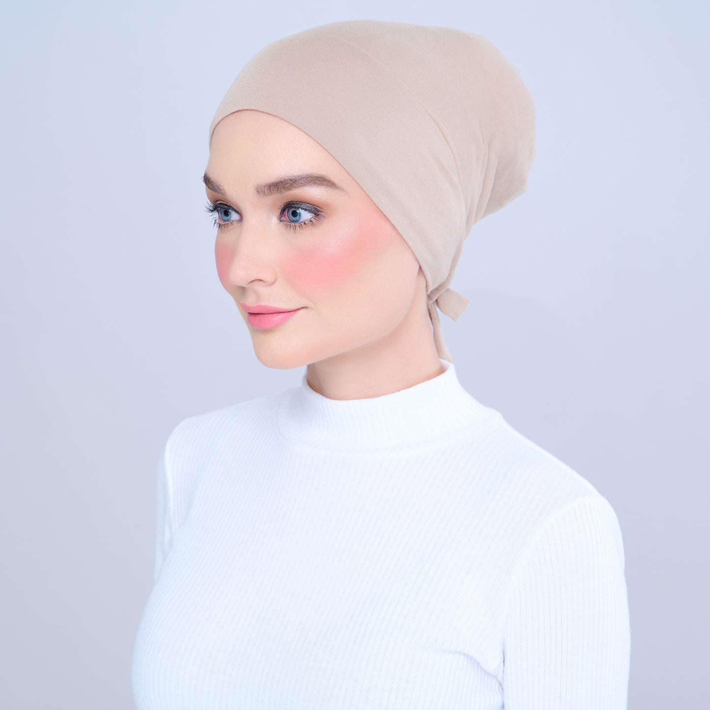 Tie-Back Viscose Snowcap in Sand