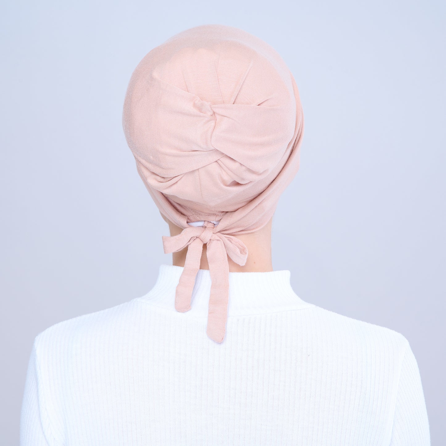 Tie-Back Viscose Snowcap in Rosegold