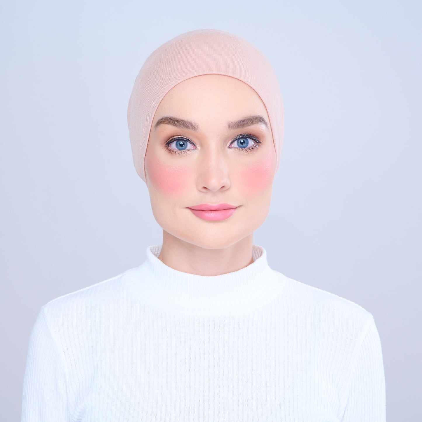 Tie-Back Viscose Snowcap in Rosegold