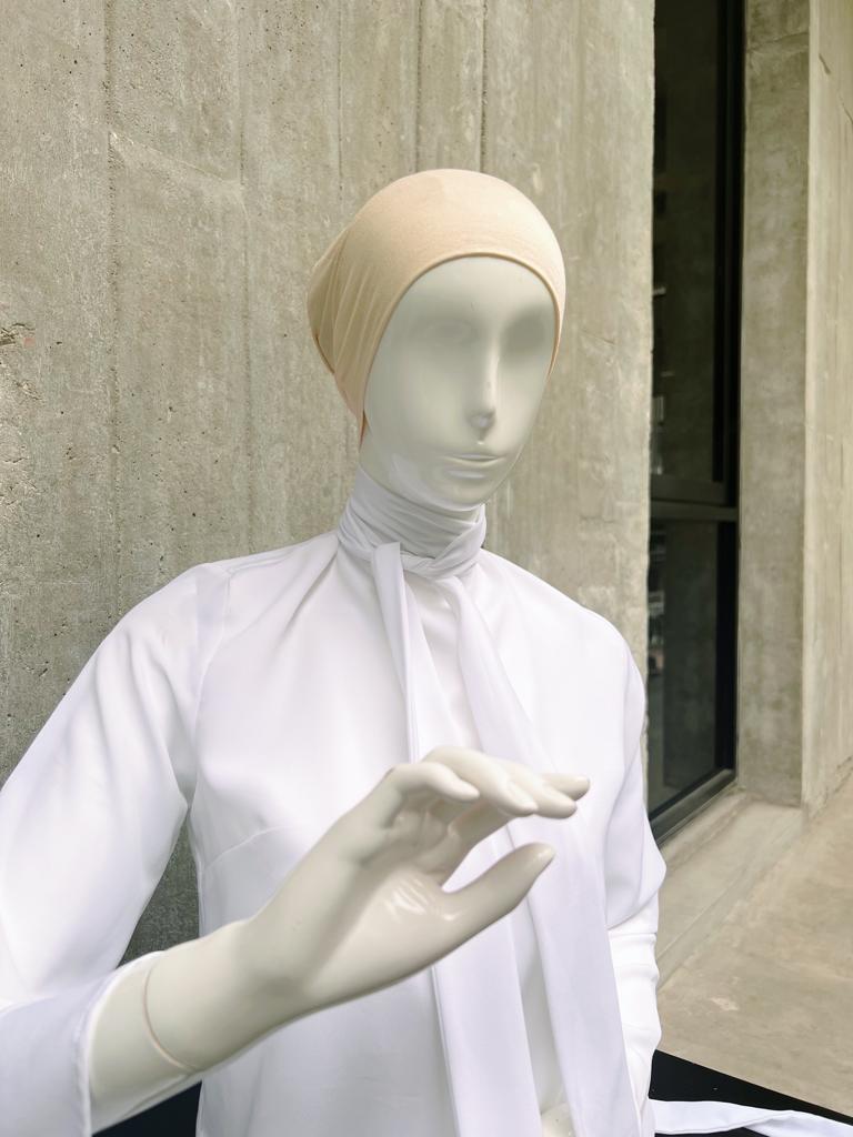 Viscose Snowcap in Nude Cream