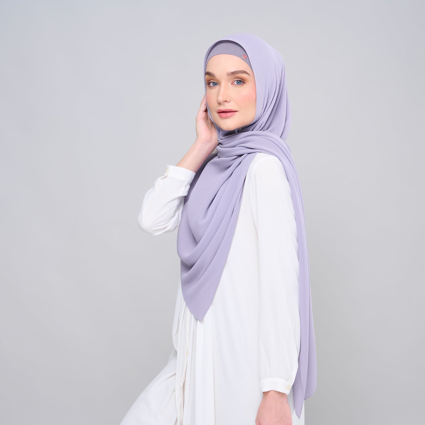 Zara Micropleats in Dusty Lavender