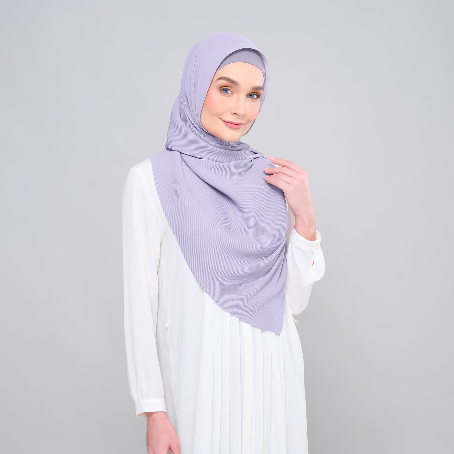 Zara Micropleats in Dusty Lavender