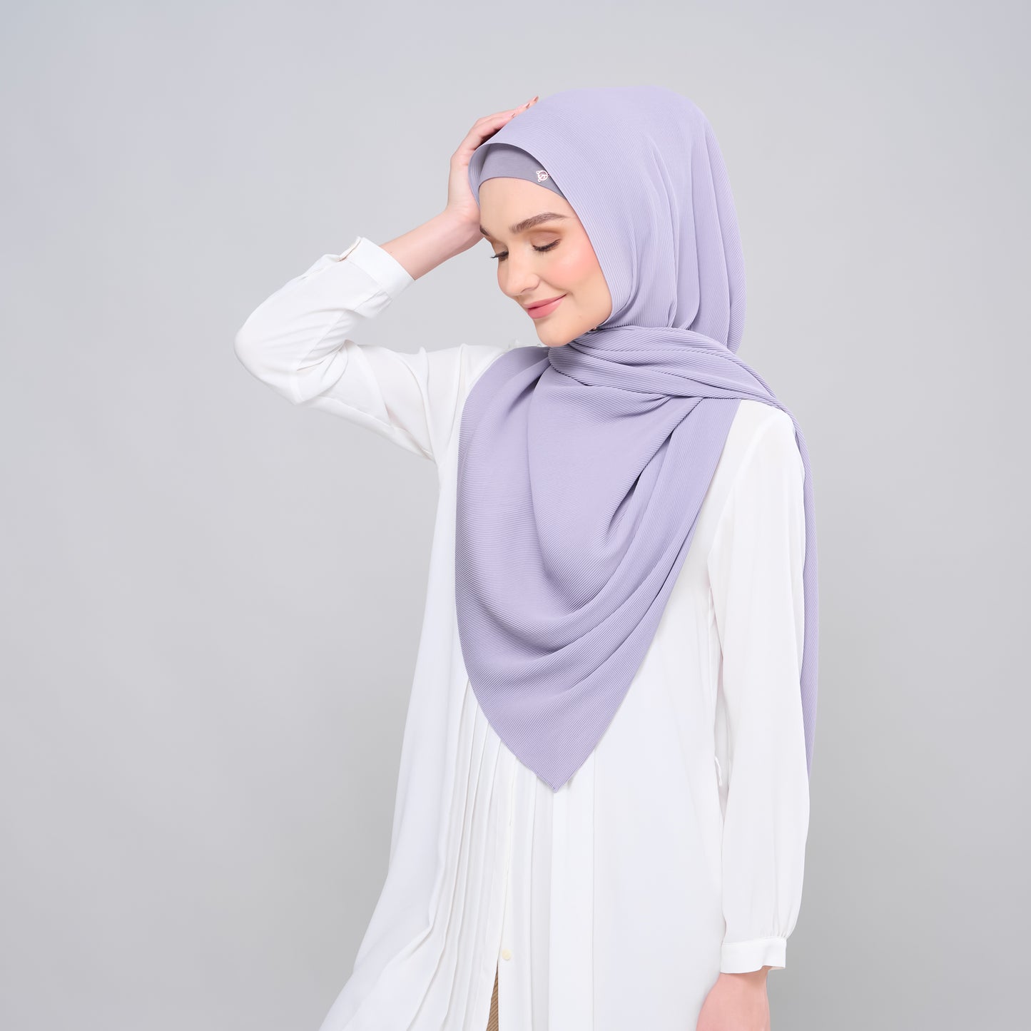 Zara Micropleats in Dusty Lavender