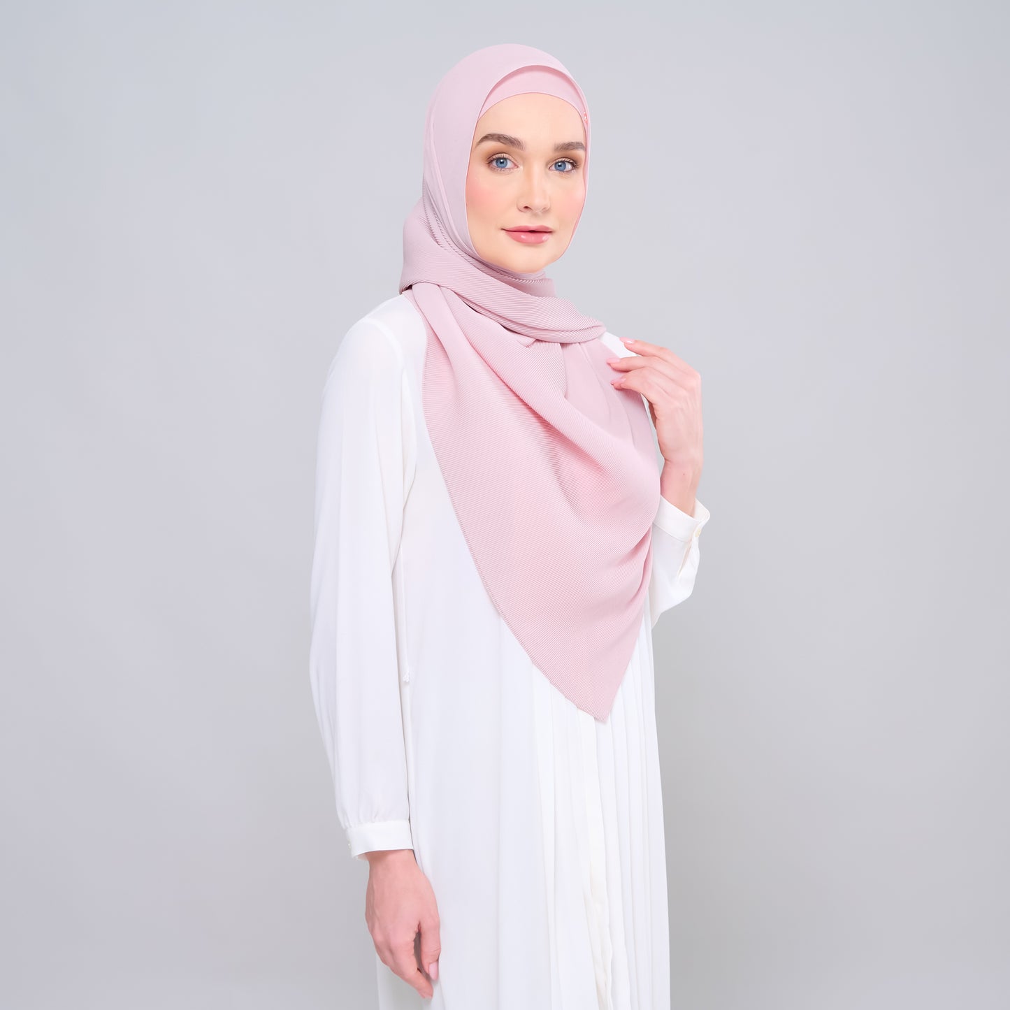 Zara Micropleats in Blush Pink
