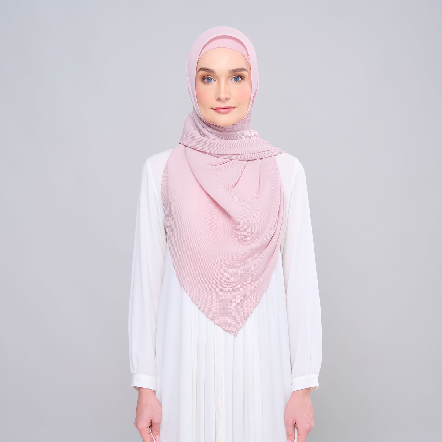 Zara Micropleats in Blush Pink