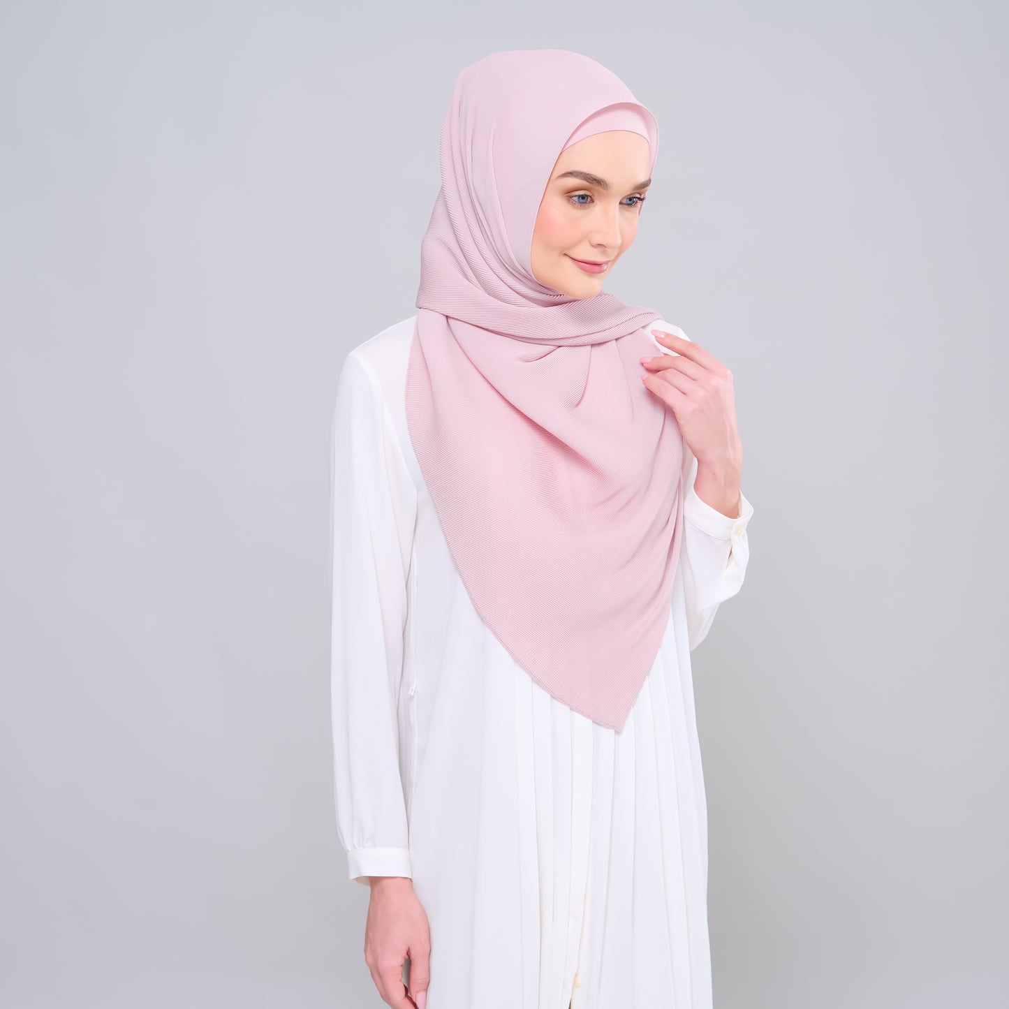 Zara Micropleats in Blush Pink