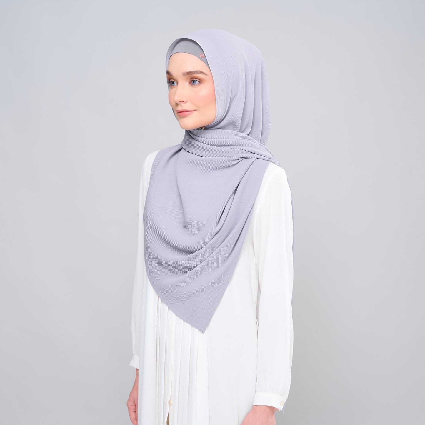 Zara Micropleats in Light Grey