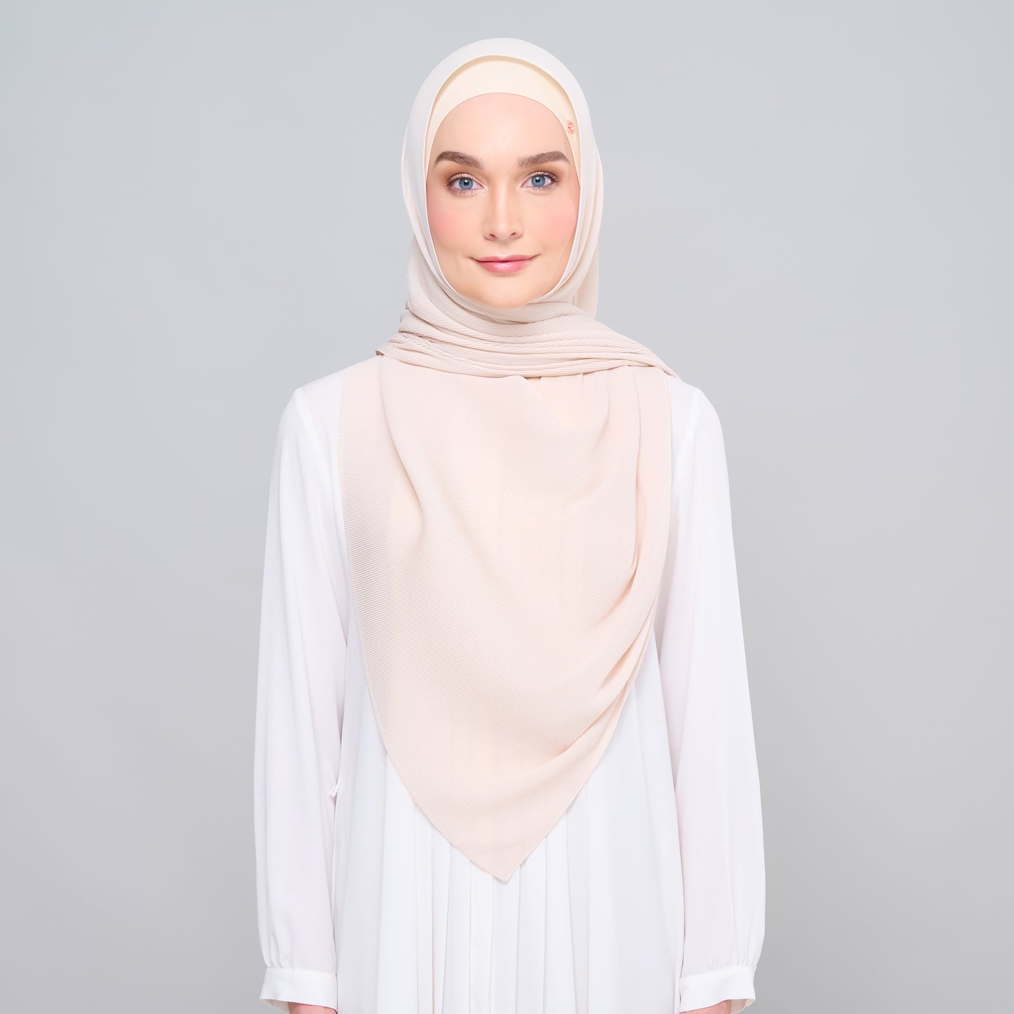 Zara Micropleats in Light Nude
