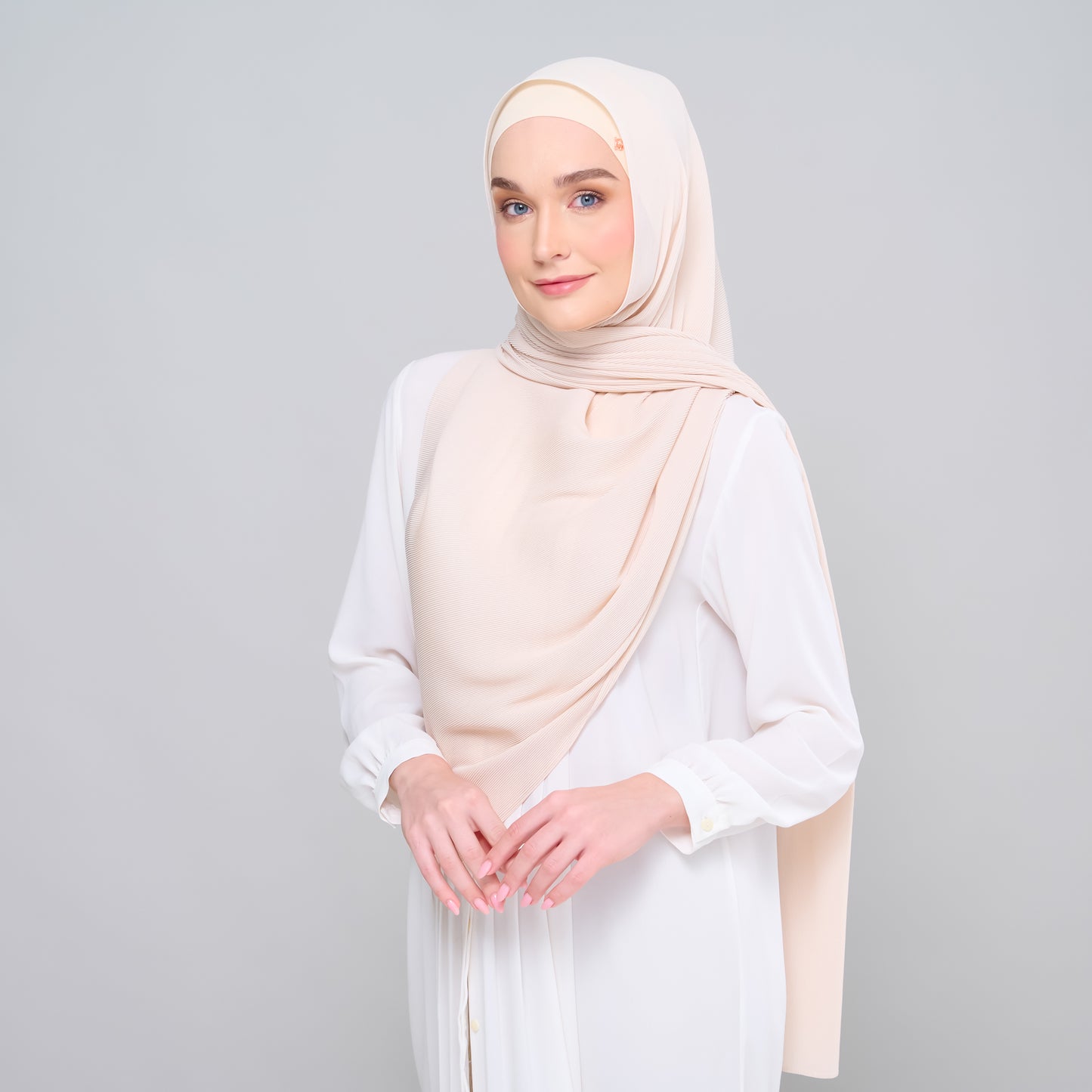 Zara Micropleats in Light Nude