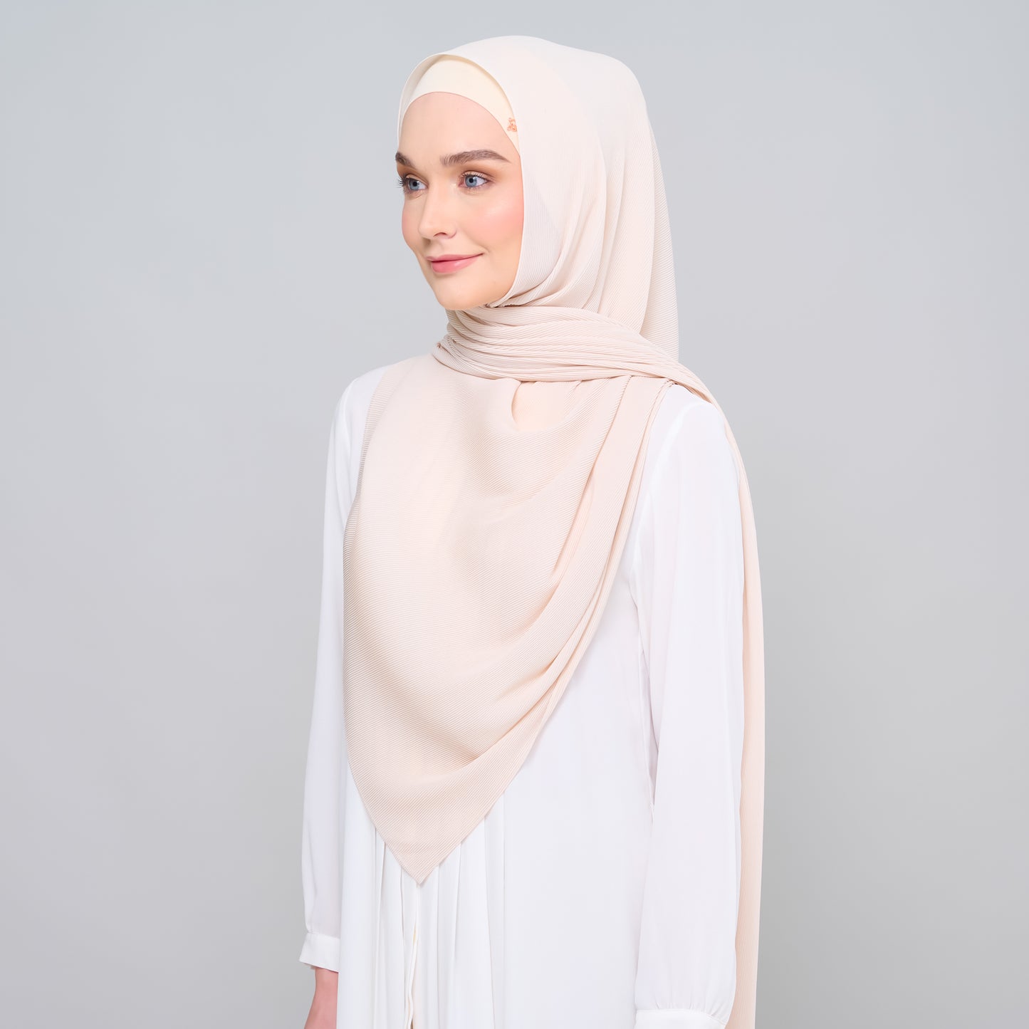 Zara Micropleats in Light Nude
