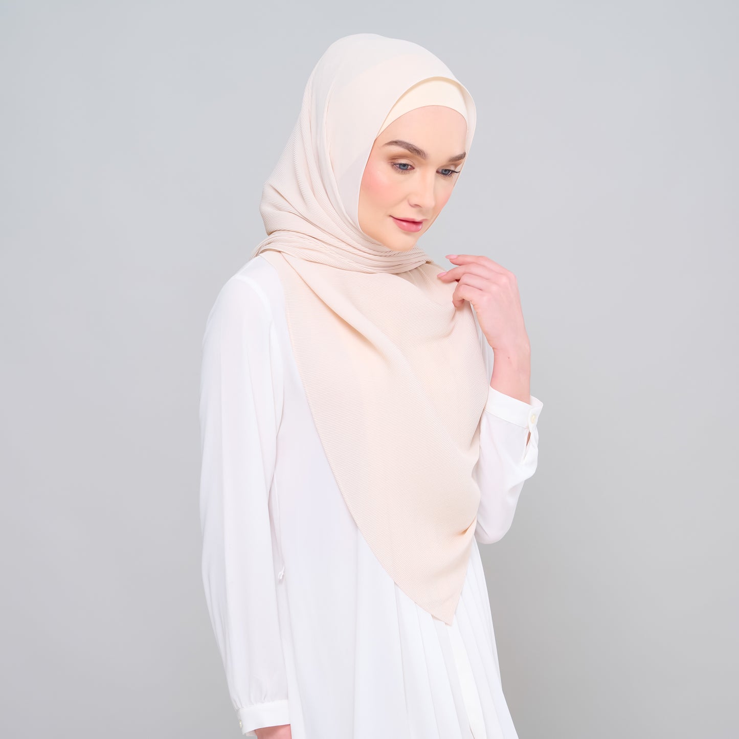 Zara Micropleats in Light Nude
