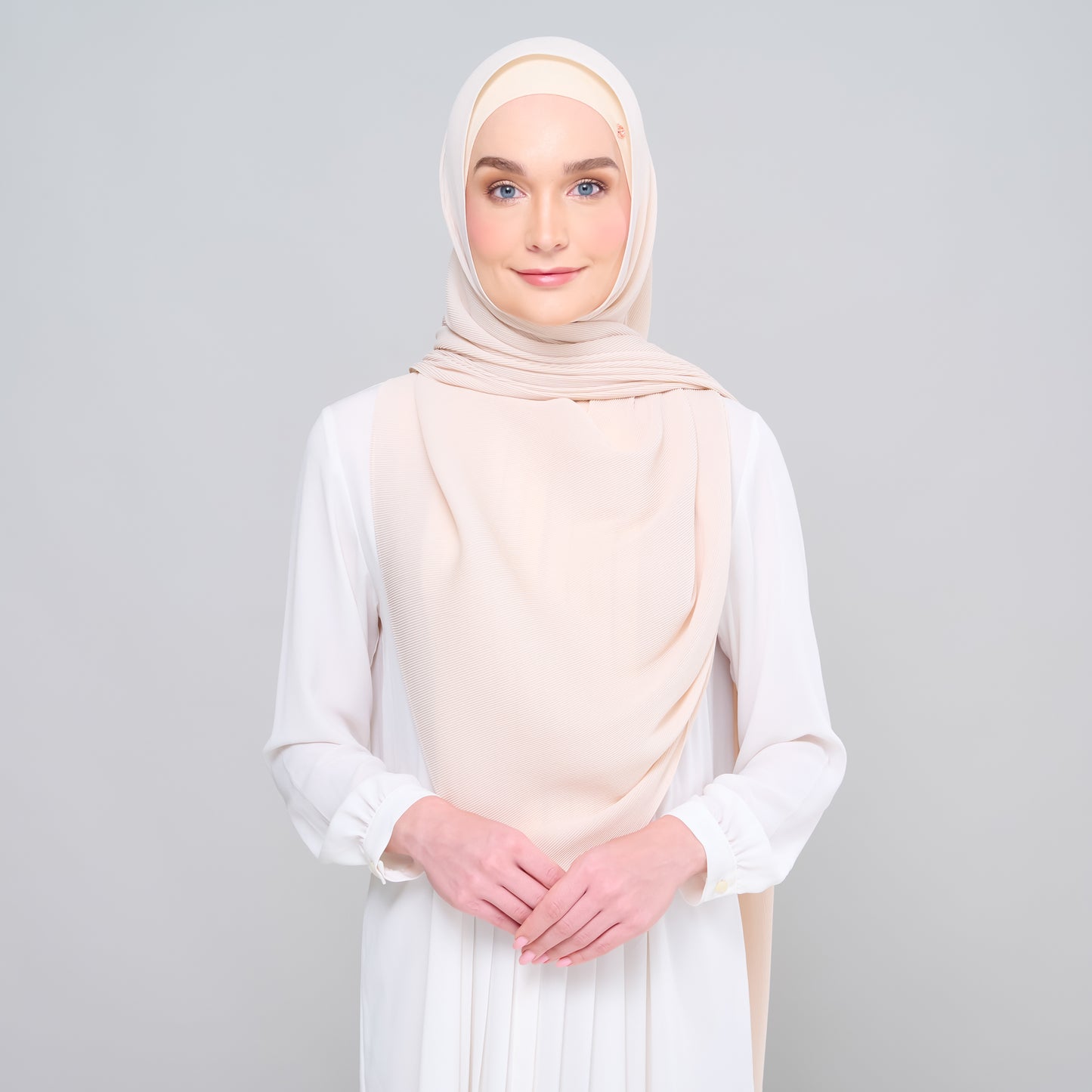 Zara Micropleats in Light Nude