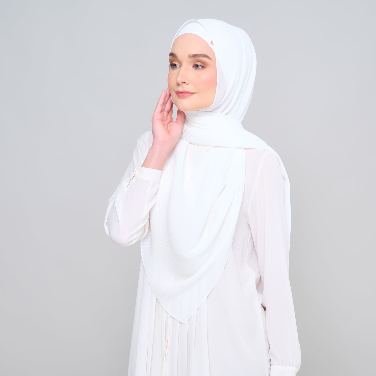 Zara Micropleats in Pure White