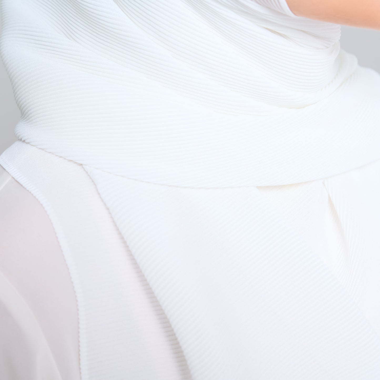Zara Micropleats in Pure White