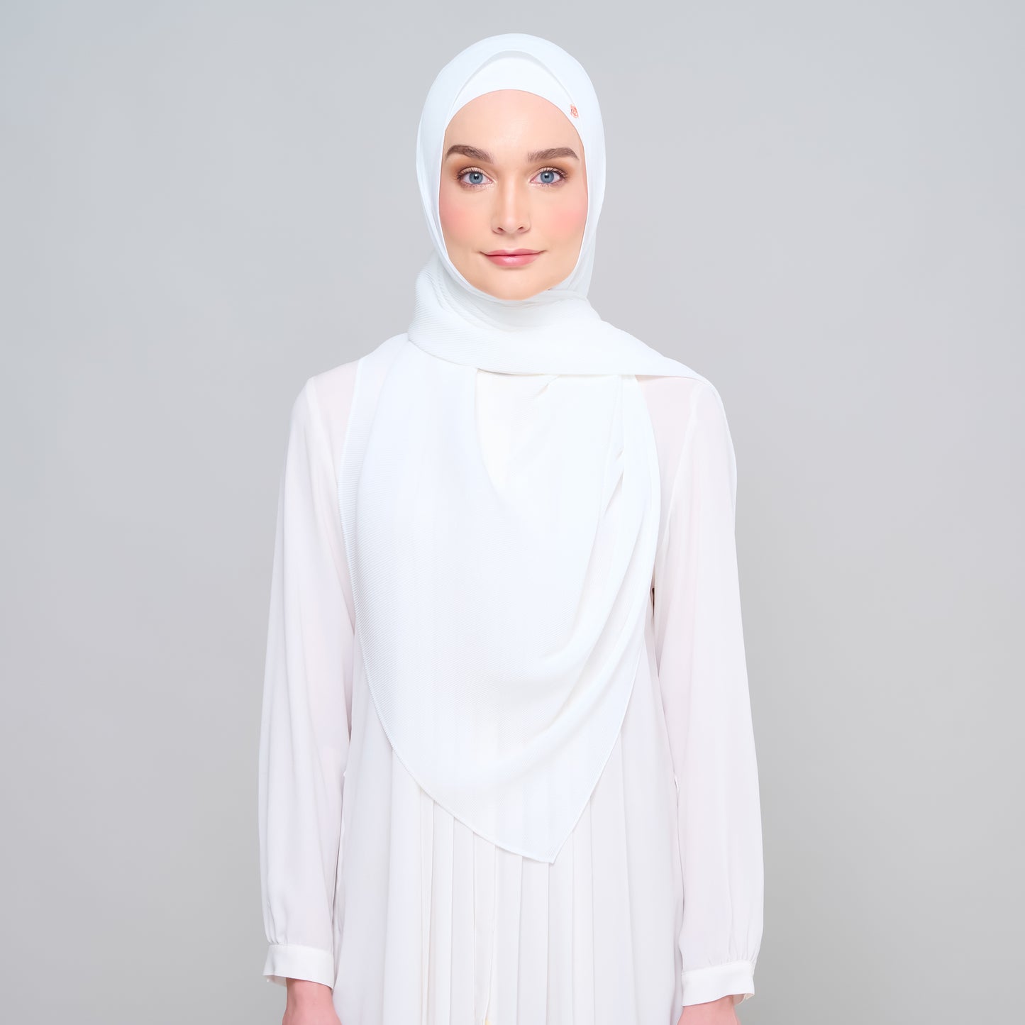 Zara Micropleats in Pure White