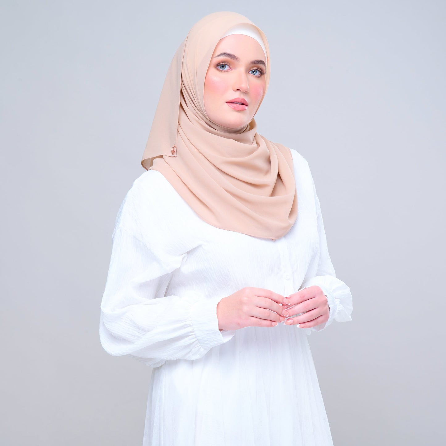 Basic Tag & Go | Heavy Chiffon in Pecan