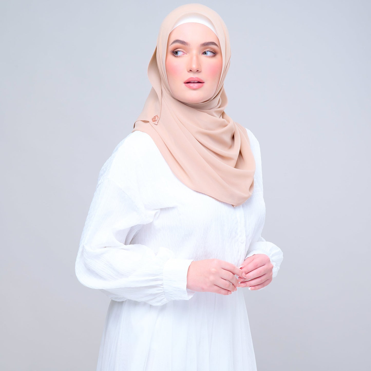 Basic Tag & Go | Heavy Chiffon in Pecan