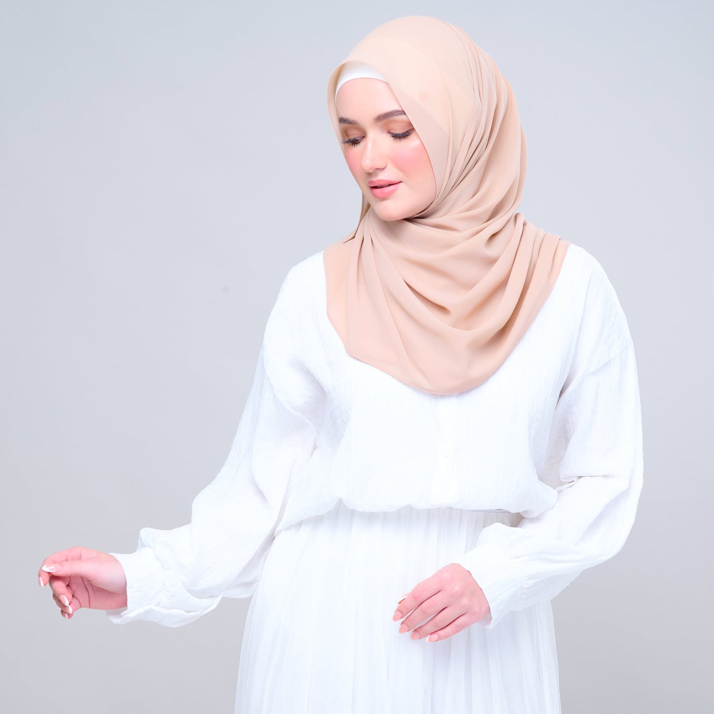 Basic Tag & Go | Heavy Chiffon in Pecan