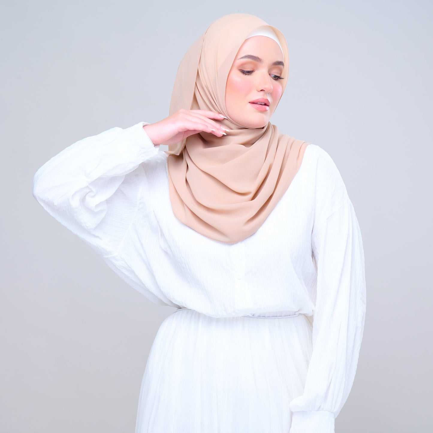 Basic Tag & Go | Heavy Chiffon in Pecan