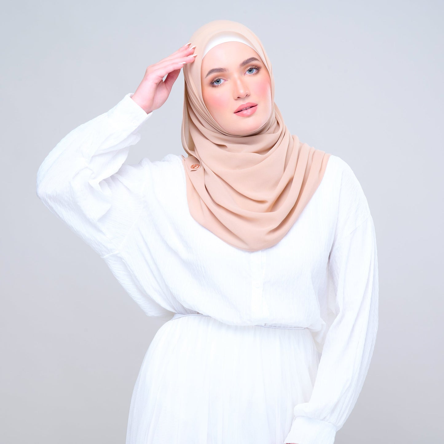 Basic Tag & Go | Heavy Chiffon in Pecan