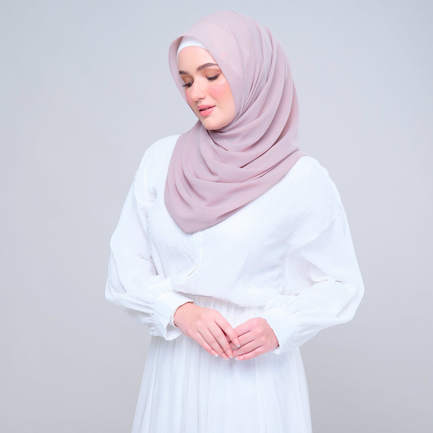 Basic Tag & Go | Heavy Chiffon in Blush