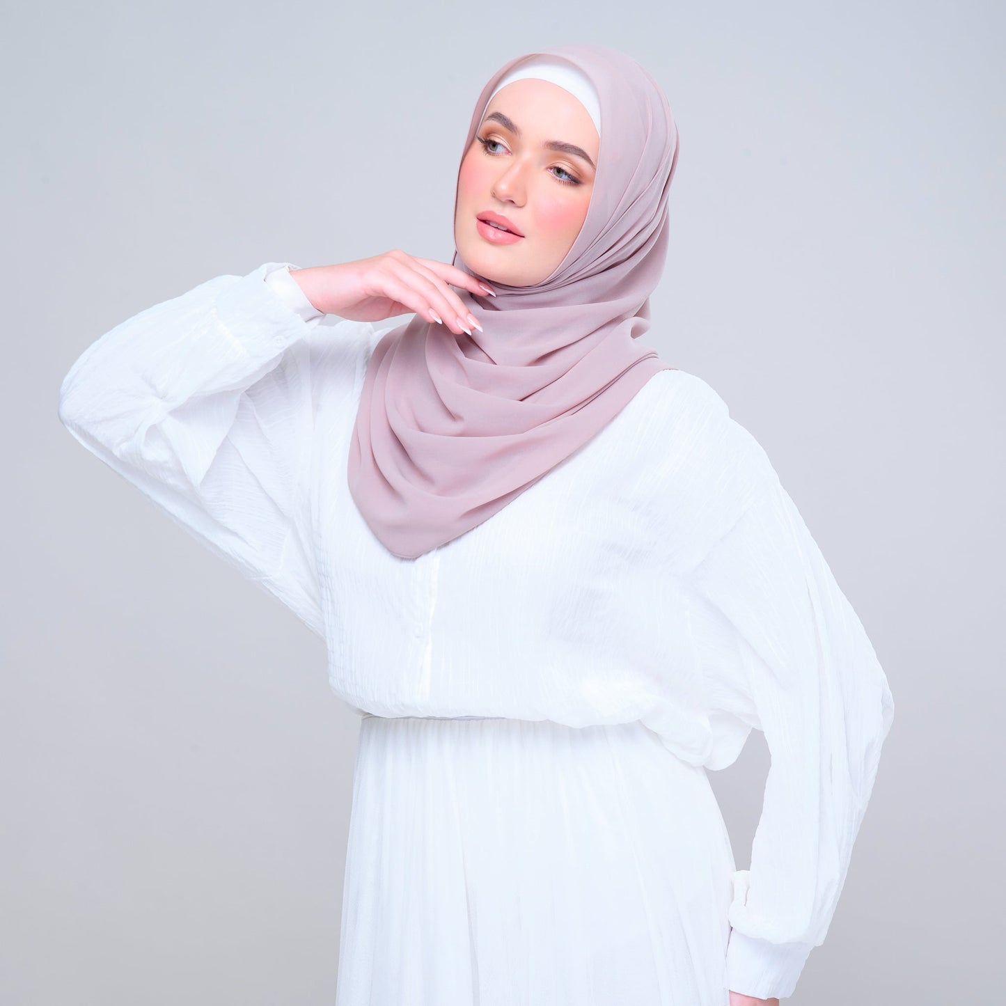 Basic Tag & Go | Heavy Chiffon in Blush