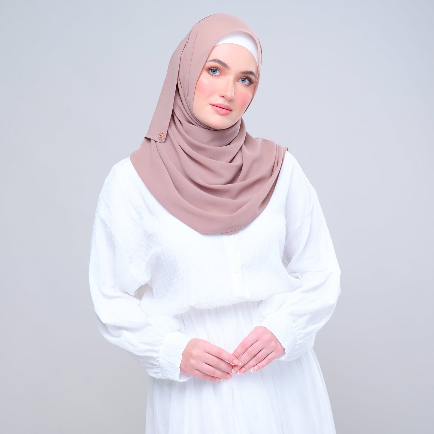 'New' Basic Tag & Go | Heavy Chiffon in Deep Chai