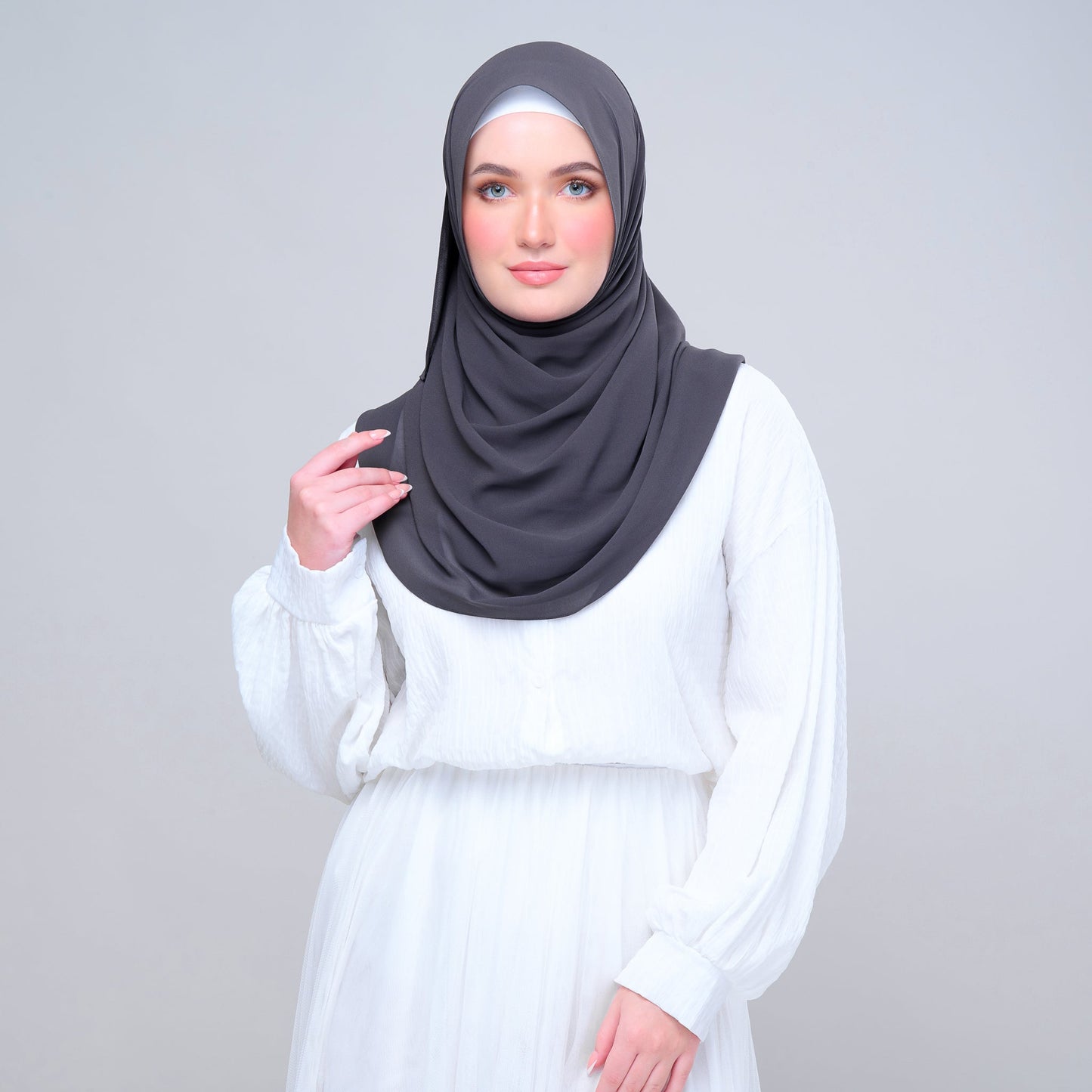 Basic Tag & Go | Heavy Chiffon in Dark Grey