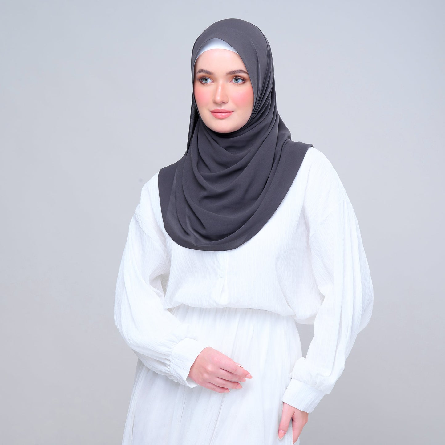 Basic Tag & Go | Heavy Chiffon in Dark Grey