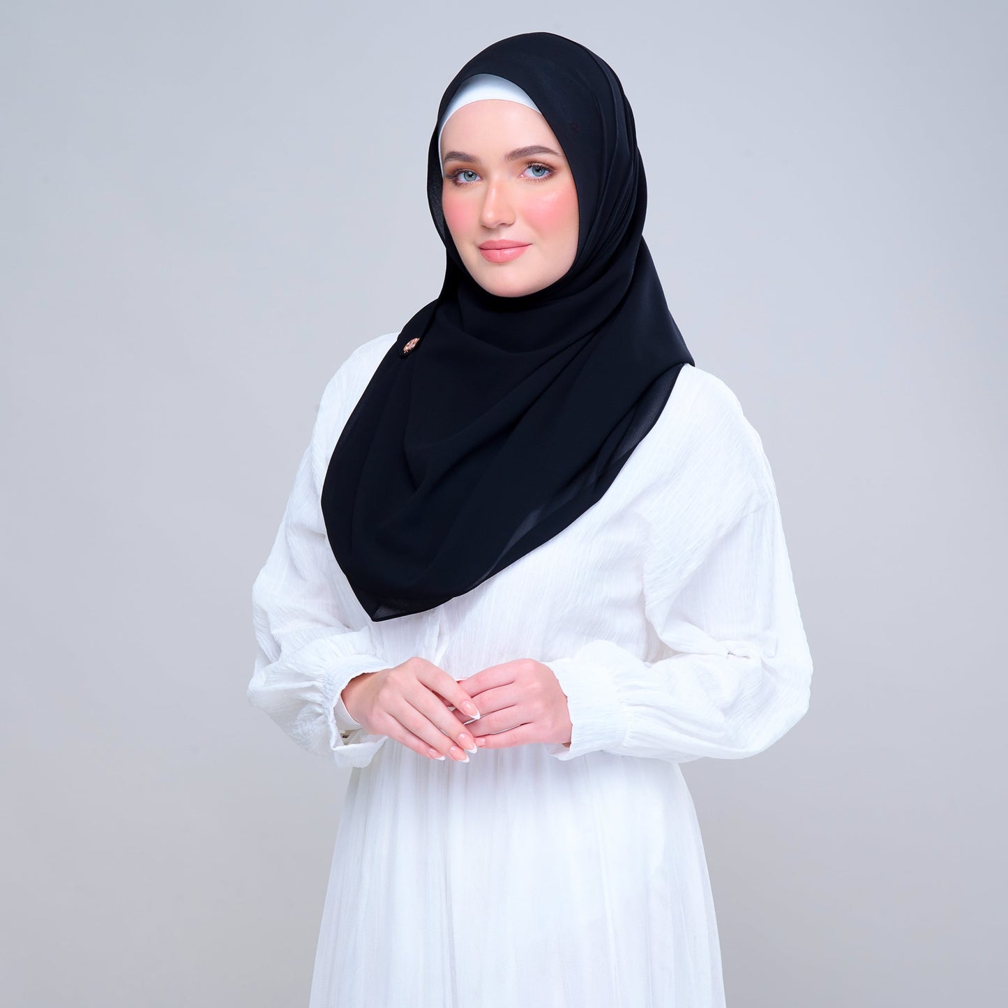 Basic Tag & Go | Heavy Chiffon in Black